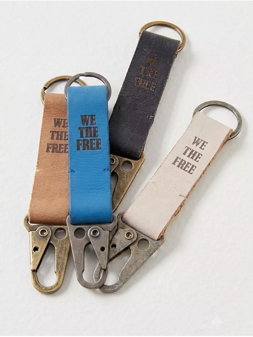 We The Free Hooked Leather Keychain and Metal Clip NWOT